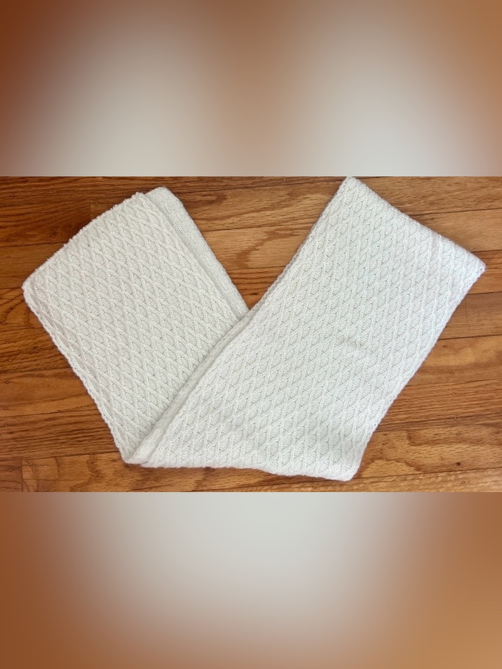 Cream Cable-Knit Women's Scarf - Soft Fall Wrap